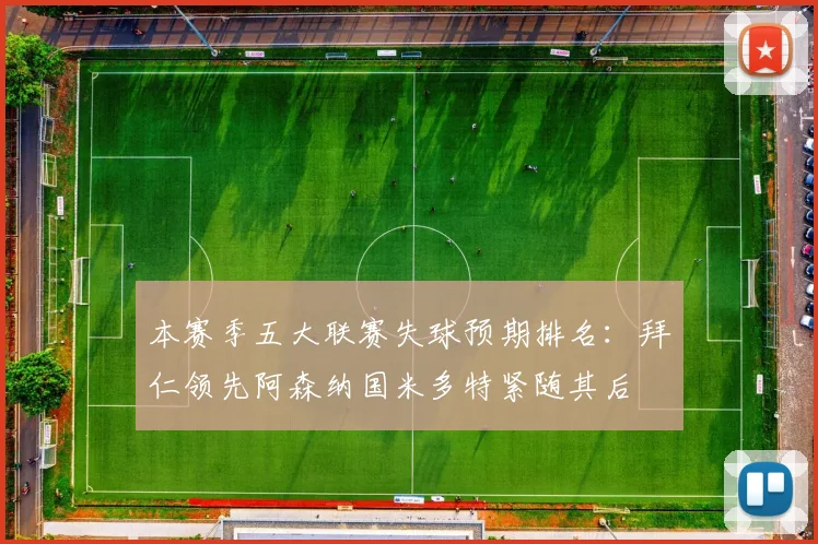 本赛季五大联赛失球预期排名：拜仁领先阿森纳国米多特紧随其后